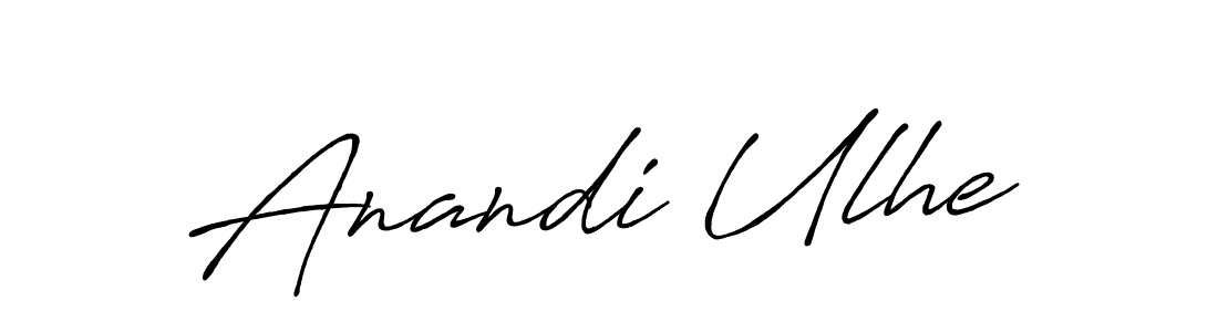 You can use this online signature creator to create a handwritten signature for the name Anandi Ulhe. This is the best online autograph maker. Anandi Ulhe signature style 7 images and pictures png