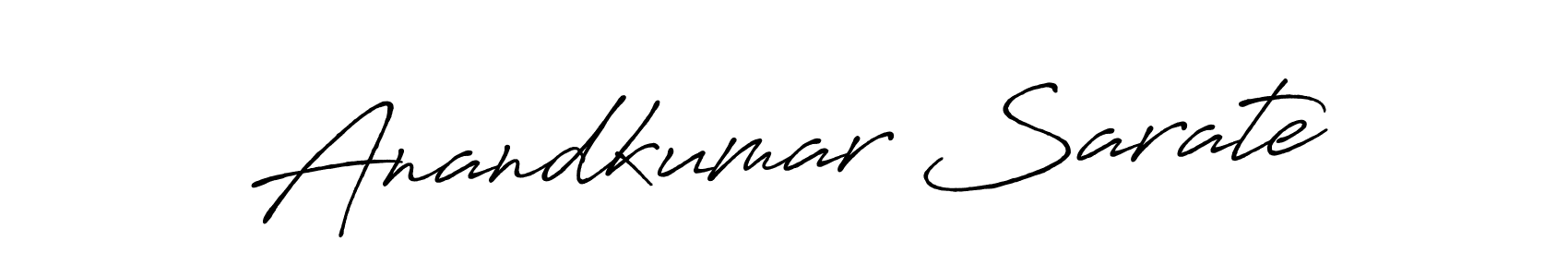 How to make Anandkumar Sarate name signature. Use Antro_Vectra_Bolder style for creating short signs online. This is the latest handwritten sign. Anandkumar Sarate signature style 7 images and pictures png