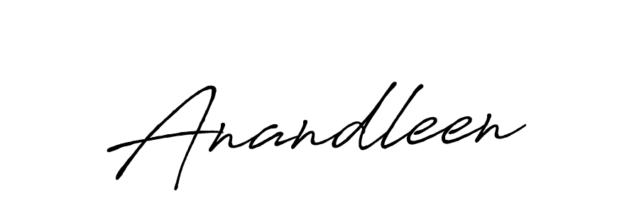 How to make Anandleen signature? Antro_Vectra_Bolder is a professional autograph style. Create handwritten signature for Anandleen name. Anandleen signature style 7 images and pictures png