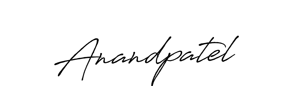 Also we have Anandpatel name is the best signature style. Create professional handwritten signature collection using Antro_Vectra_Bolder autograph style. Anandpatel signature style 7 images and pictures png