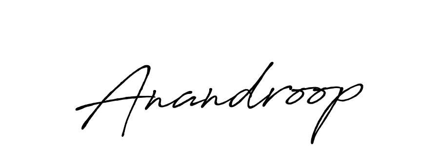 Use a signature maker to create a handwritten signature online. With this signature software, you can design (Antro_Vectra_Bolder) your own signature for name Anandroop. Anandroop signature style 7 images and pictures png