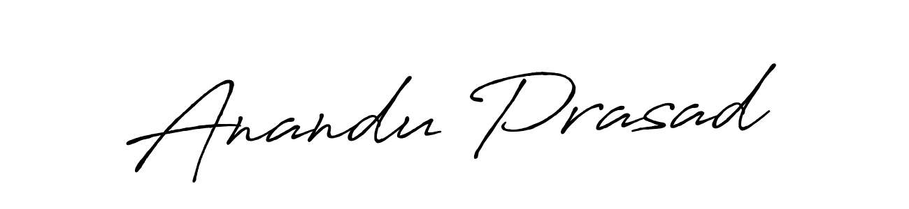 Make a beautiful signature design for name Anandu Prasad. Use this online signature maker to create a handwritten signature for free. Anandu Prasad signature style 7 images and pictures png