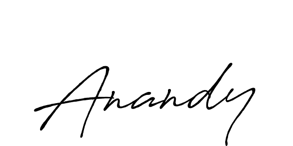Anandy stylish signature style. Best Handwritten Sign (Antro_Vectra_Bolder) for my name. Handwritten Signature Collection Ideas for my name Anandy. Anandy signature style 7 images and pictures png