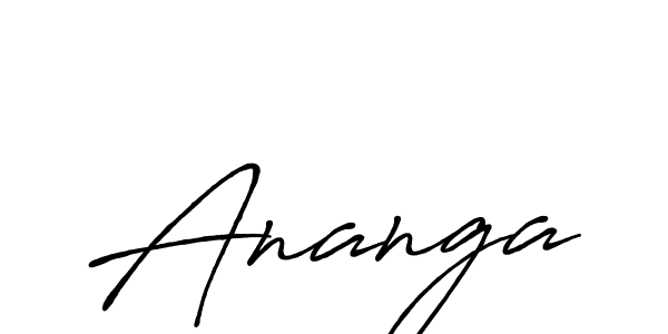 Also we have Ananga name is the best signature style. Create professional handwritten signature collection using Antro_Vectra_Bolder autograph style. Ananga signature style 7 images and pictures png