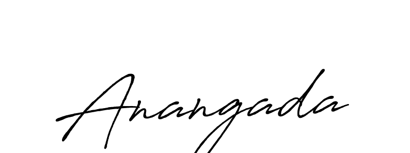 Design your own signature with our free online signature maker. With this signature software, you can create a handwritten (Antro_Vectra_Bolder) signature for name Anangada. Anangada signature style 7 images and pictures png