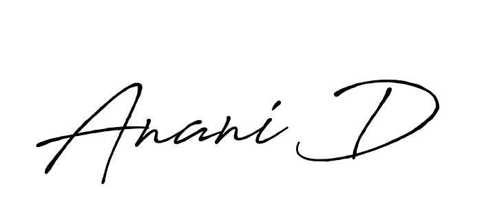 Make a beautiful signature design for name Anani D. With this signature (Antro_Vectra_Bolder) style, you can create a handwritten signature for free. Anani D signature style 7 images and pictures png