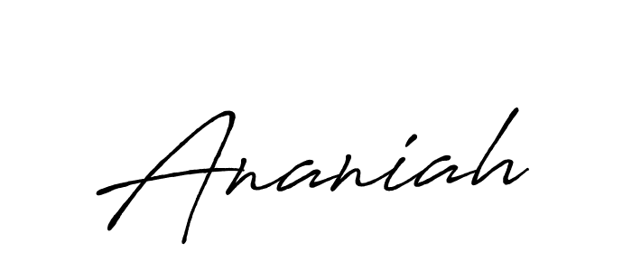 Use a signature maker to create a handwritten signature online. With this signature software, you can design (Antro_Vectra_Bolder) your own signature for name Ananiah. Ananiah signature style 7 images and pictures png