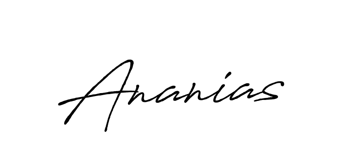 Create a beautiful signature design for name Ananias. With this signature (Antro_Vectra_Bolder) fonts, you can make a handwritten signature for free. Ananias signature style 7 images and pictures png