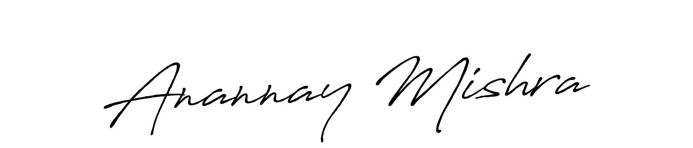 Make a beautiful signature design for name Anannay Mishra. With this signature (Antro_Vectra_Bolder) style, you can create a handwritten signature for free. Anannay Mishra signature style 7 images and pictures png