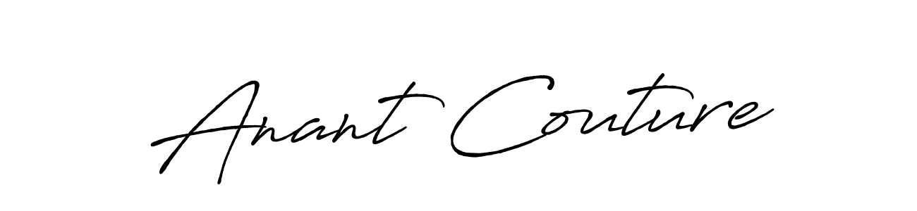 Make a beautiful signature design for name Anant Couture. With this signature (Antro_Vectra_Bolder) style, you can create a handwritten signature for free. Anant Couture signature style 7 images and pictures png