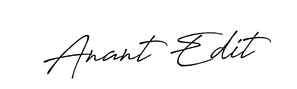 Design your own signature with our free online signature maker. With this signature software, you can create a handwritten (Antro_Vectra_Bolder) signature for name Anant Edit. Anant Edit signature style 7 images and pictures png