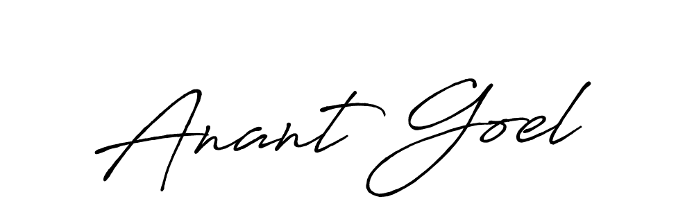 Also we have Anant Goel name is the best signature style. Create professional handwritten signature collection using Antro_Vectra_Bolder autograph style. Anant Goel signature style 7 images and pictures png