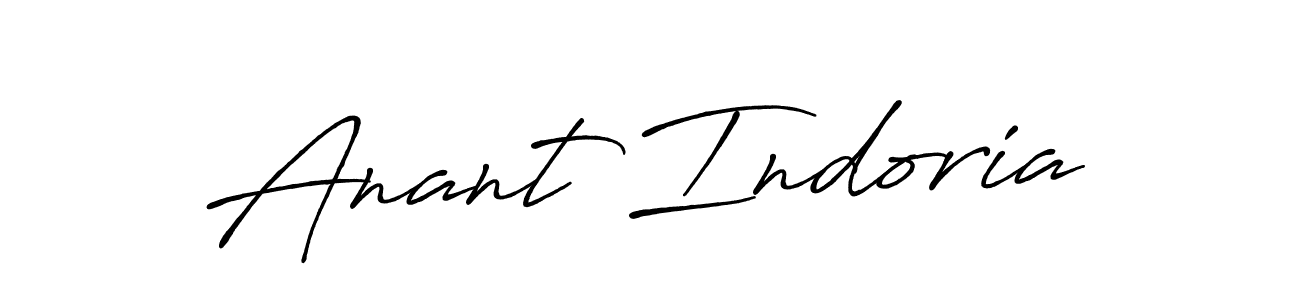 Design your own signature with our free online signature maker. With this signature software, you can create a handwritten (Antro_Vectra_Bolder) signature for name Anant Indoria. Anant Indoria signature style 7 images and pictures png