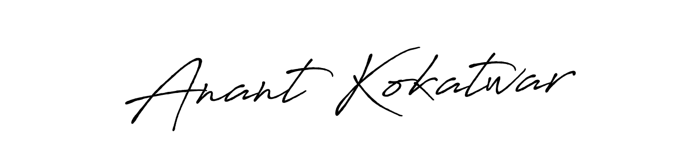 How to make Anant Kokatwar signature? Antro_Vectra_Bolder is a professional autograph style. Create handwritten signature for Anant Kokatwar name. Anant Kokatwar signature style 7 images and pictures png