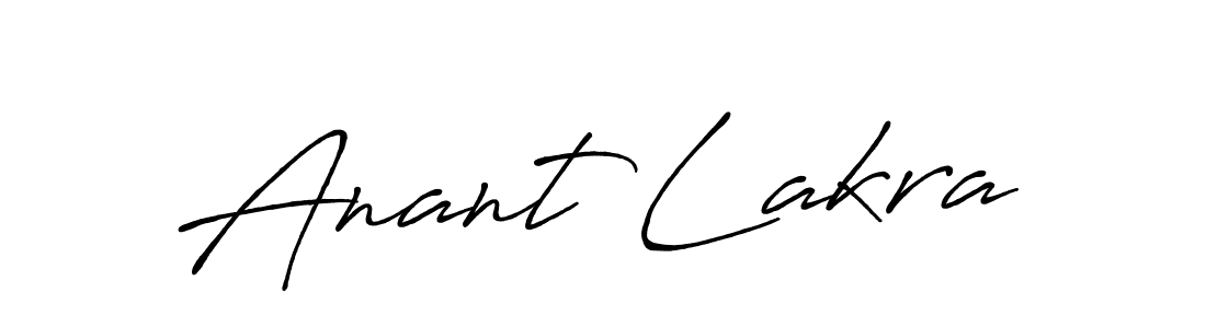 Use a signature maker to create a handwritten signature online. With this signature software, you can design (Antro_Vectra_Bolder) your own signature for name Anant Lakra. Anant Lakra signature style 7 images and pictures png