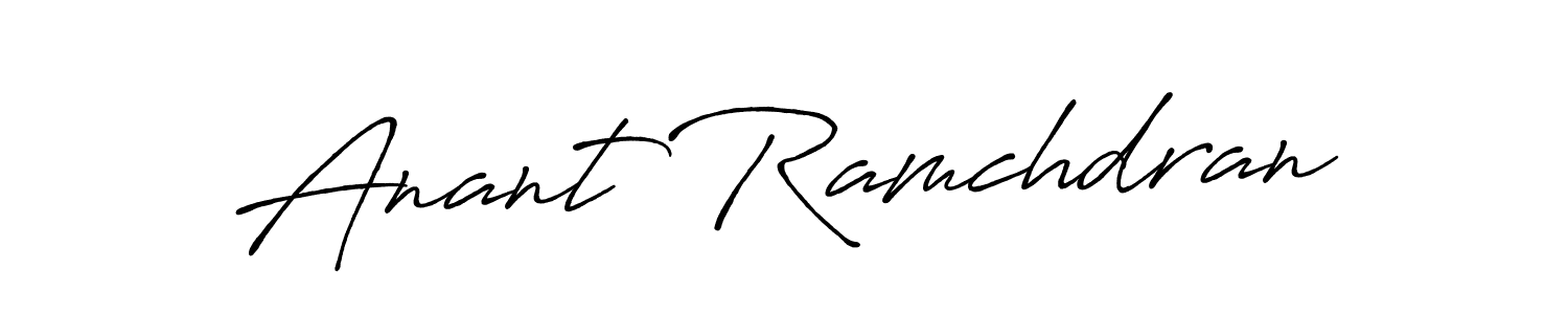 Also we have Anant Ramchdran name is the best signature style. Create professional handwritten signature collection using Antro_Vectra_Bolder autograph style. Anant Ramchdran signature style 7 images and pictures png