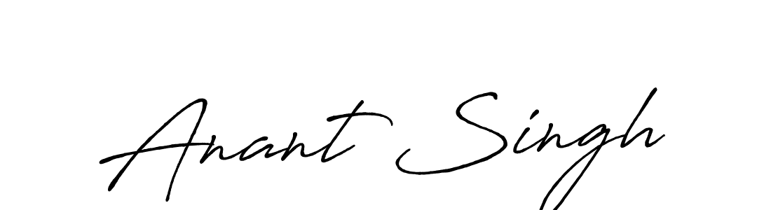 How to make Anant Singh name signature. Use Antro_Vectra_Bolder style for creating short signs online. This is the latest handwritten sign. Anant Singh signature style 7 images and pictures png