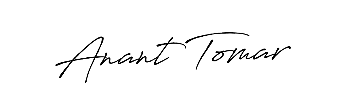 Anant Tomar stylish signature style. Best Handwritten Sign (Antro_Vectra_Bolder) for my name. Handwritten Signature Collection Ideas for my name Anant Tomar. Anant Tomar signature style 7 images and pictures png
