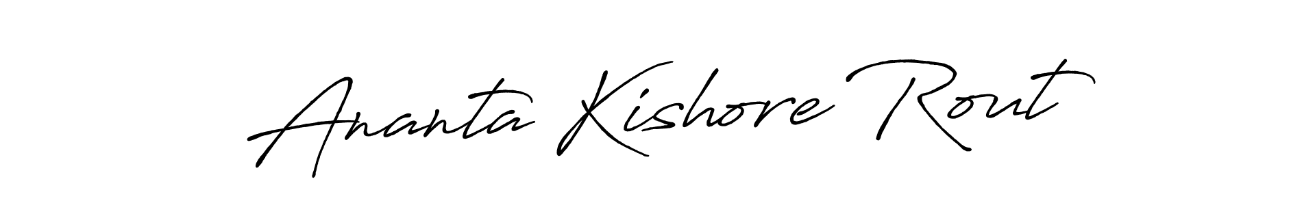 Ananta Kishore Rout stylish signature style. Best Handwritten Sign (Antro_Vectra_Bolder) for my name. Handwritten Signature Collection Ideas for my name Ananta Kishore Rout. Ananta Kishore Rout signature style 7 images and pictures png