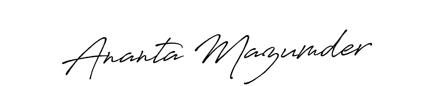 Make a beautiful signature design for name Ananta Mazumder. Use this online signature maker to create a handwritten signature for free. Ananta Mazumder signature style 7 images and pictures png