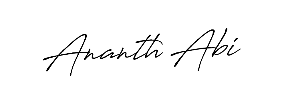 Design your own signature with our free online signature maker. With this signature software, you can create a handwritten (Antro_Vectra_Bolder) signature for name Ananth Abi. Ananth Abi signature style 7 images and pictures png