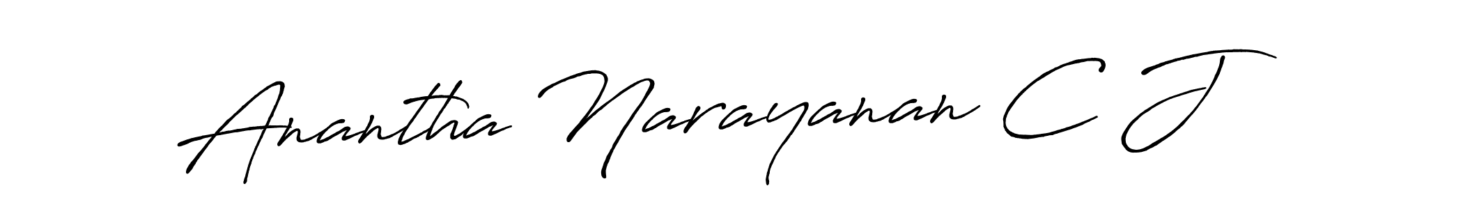 Make a beautiful signature design for name Anantha Narayanan C J. Use this online signature maker to create a handwritten signature for free. Anantha Narayanan C J signature style 7 images and pictures png
