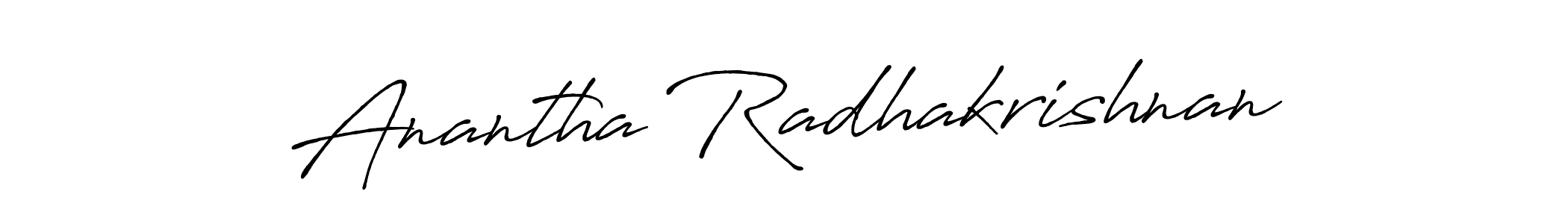 Make a beautiful signature design for name Anantha Radhakrishnan. With this signature (Antro_Vectra_Bolder) style, you can create a handwritten signature for free. Anantha Radhakrishnan signature style 7 images and pictures png