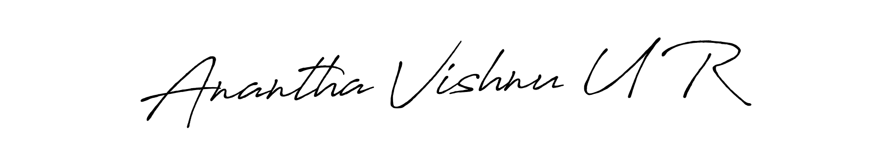 Make a beautiful signature design for name Anantha Vishnu U R. Use this online signature maker to create a handwritten signature for free. Anantha Vishnu U R signature style 7 images and pictures png