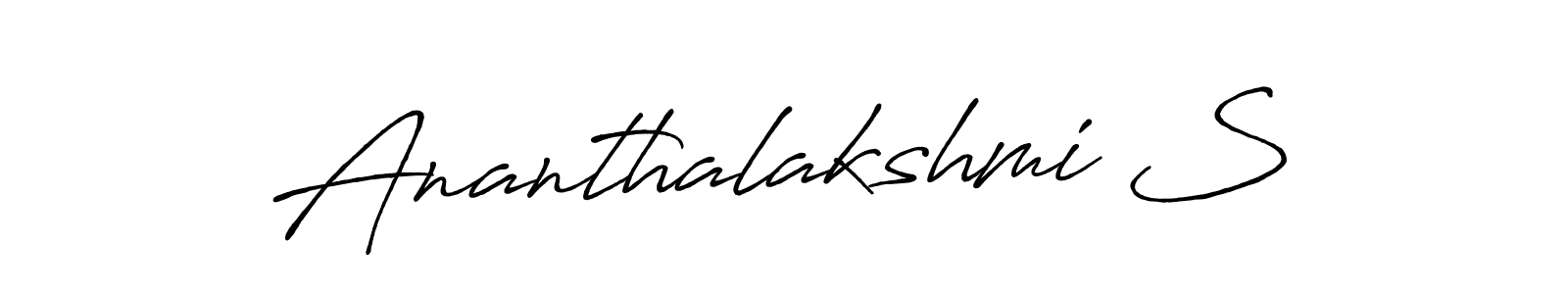 Also You can easily find your signature by using the search form. We will create Ananthalakshmi S name handwritten signature images for you free of cost using Antro_Vectra_Bolder sign style. Ananthalakshmi S signature style 7 images and pictures png