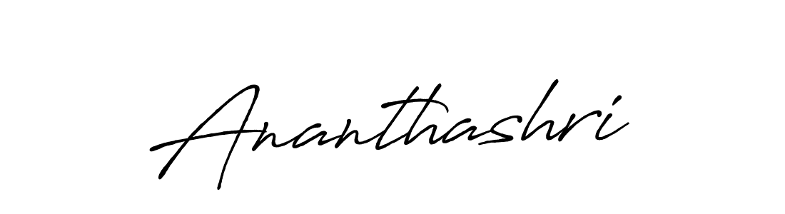 Design your own signature with our free online signature maker. With this signature software, you can create a handwritten (Antro_Vectra_Bolder) signature for name Ananthashri. Ananthashri signature style 7 images and pictures png