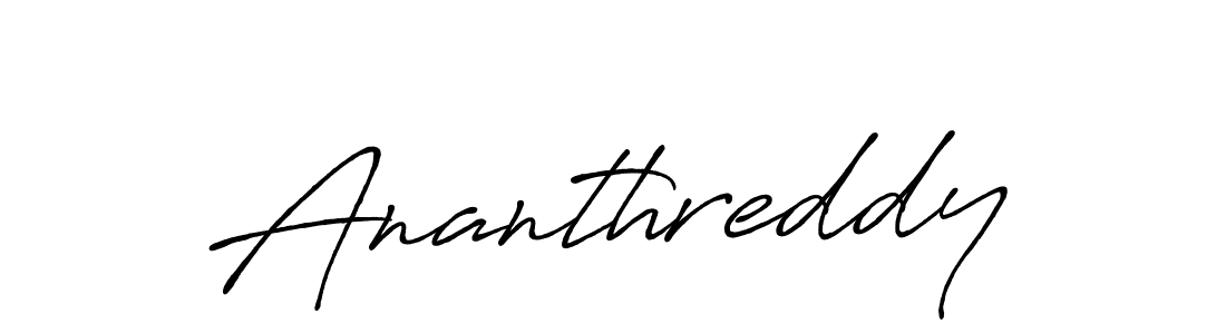 It looks lik you need a new signature style for name Ananthreddy. Design unique handwritten (Antro_Vectra_Bolder) signature with our free signature maker in just a few clicks. Ananthreddy signature style 7 images and pictures png