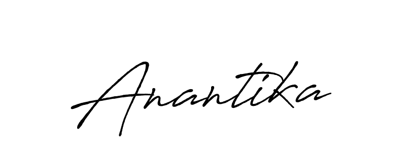 How to make Anantika name signature. Use Antro_Vectra_Bolder style for creating short signs online. This is the latest handwritten sign. Anantika signature style 7 images and pictures png