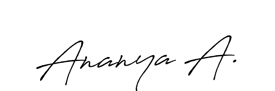 How to Draw Ananya A. signature style? Antro_Vectra_Bolder is a latest design signature styles for name Ananya A.. Ananya A. signature style 7 images and pictures png