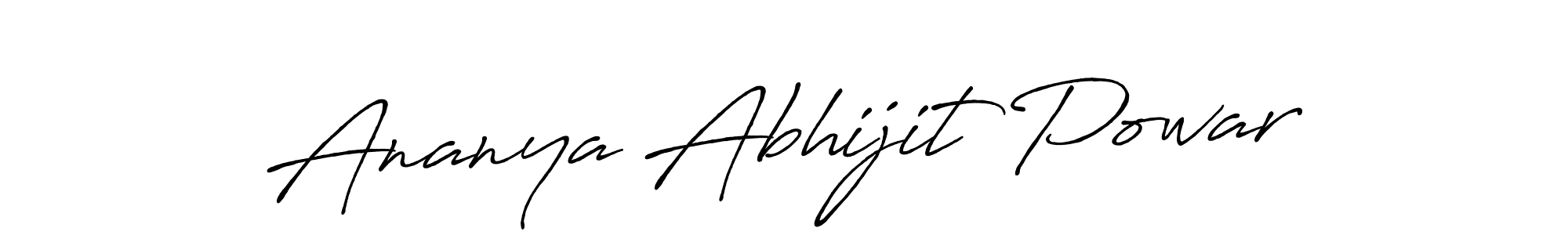 if you are searching for the best signature style for your name Ananya Abhijit Powar. so please give up your signature search. here we have designed multiple signature styles  using Antro_Vectra_Bolder. Ananya Abhijit Powar signature style 7 images and pictures png