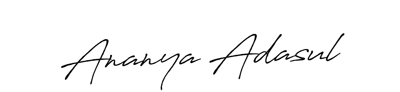 Antro_Vectra_Bolder is a professional signature style that is perfect for those who want to add a touch of class to their signature. It is also a great choice for those who want to make their signature more unique. Get Ananya Adasul name to fancy signature for free. Ananya Adasul signature style 7 images and pictures png
