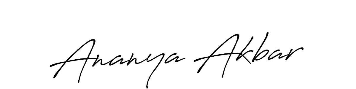 You can use this online signature creator to create a handwritten signature for the name Ananya Akbar. This is the best online autograph maker. Ananya Akbar signature style 7 images and pictures png