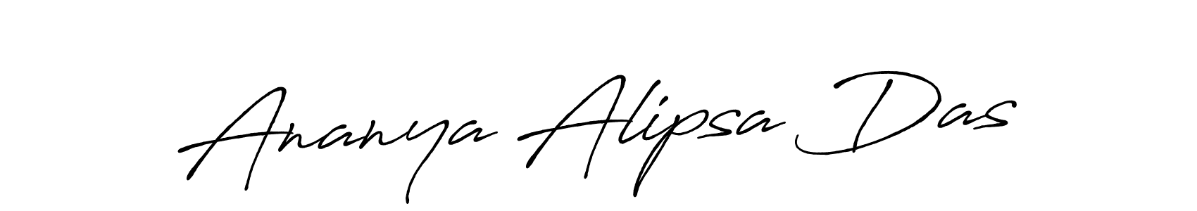 Make a beautiful signature design for name Ananya Alipsa Das. With this signature (Antro_Vectra_Bolder) style, you can create a handwritten signature for free. Ananya Alipsa Das signature style 7 images and pictures png