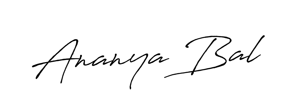 Design your own signature with our free online signature maker. With this signature software, you can create a handwritten (Antro_Vectra_Bolder) signature for name Ananya Bal. Ananya Bal signature style 7 images and pictures png