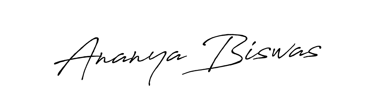 Ananya Biswas stylish signature style. Best Handwritten Sign (Antro_Vectra_Bolder) for my name. Handwritten Signature Collection Ideas for my name Ananya Biswas. Ananya Biswas signature style 7 images and pictures png