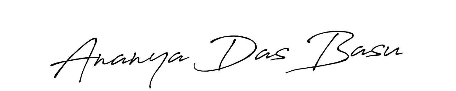 Design your own signature with our free online signature maker. With this signature software, you can create a handwritten (Antro_Vectra_Bolder) signature for name Ananya Das Basu. Ananya Das Basu signature style 7 images and pictures png