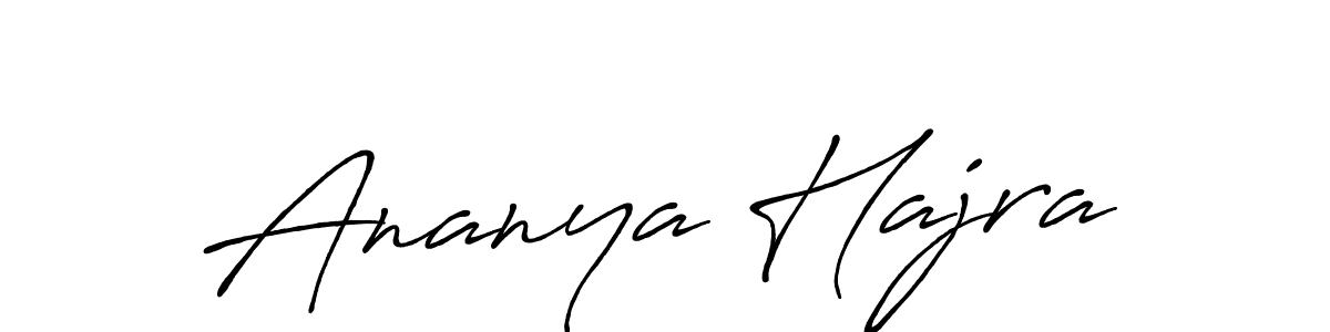 It looks lik you need a new signature style for name Ananya Hajra. Design unique handwritten (Antro_Vectra_Bolder) signature with our free signature maker in just a few clicks. Ananya Hajra signature style 7 images and pictures png