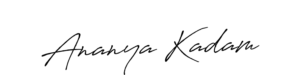 Best and Professional Signature Style for Ananya Kadam. Antro_Vectra_Bolder Best Signature Style Collection. Ananya Kadam signature style 7 images and pictures png
