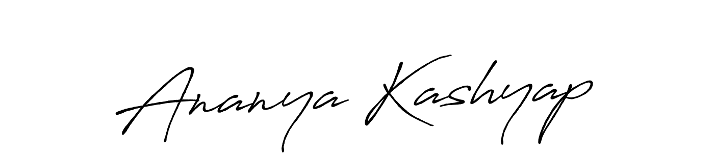 Use a signature maker to create a handwritten signature online. With this signature software, you can design (Antro_Vectra_Bolder) your own signature for name Ananya Kashyap. Ananya Kashyap signature style 7 images and pictures png