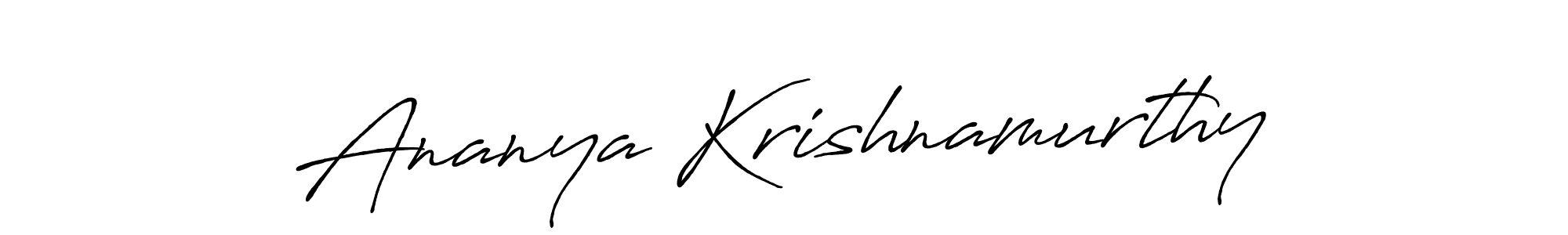 The best way (Antro_Vectra_Bolder) to make a short signature is to pick only two or three words in your name. The name Ananya Krishnamurthy include a total of six letters. For converting this name. Ananya Krishnamurthy signature style 7 images and pictures png