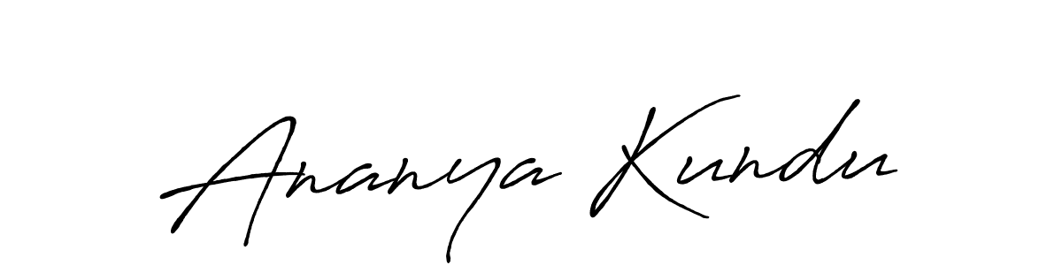 The best way (Antro_Vectra_Bolder) to make a short signature is to pick only two or three words in your name. The name Ananya Kundu include a total of six letters. For converting this name. Ananya Kundu signature style 7 images and pictures png