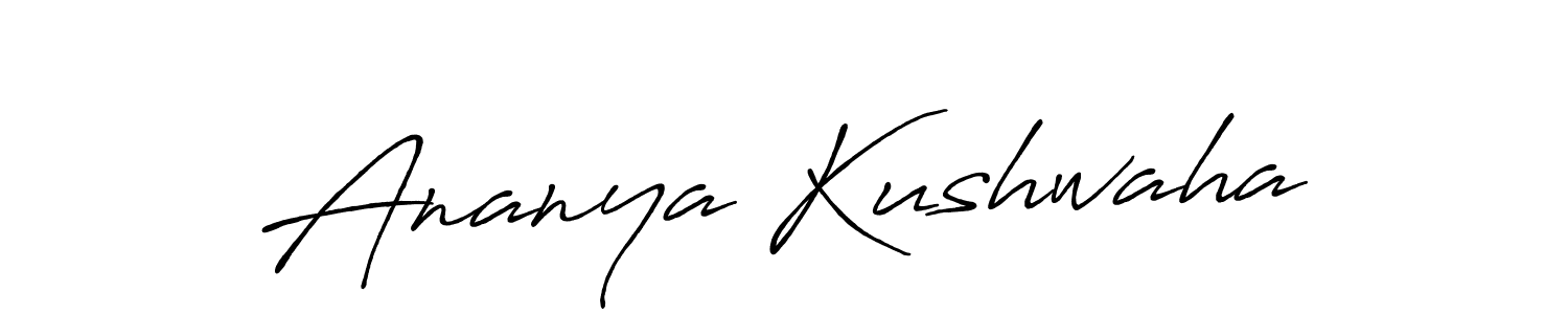 Design your own signature with our free online signature maker. With this signature software, you can create a handwritten (Antro_Vectra_Bolder) signature for name Ananya Kushwaha. Ananya Kushwaha signature style 7 images and pictures png