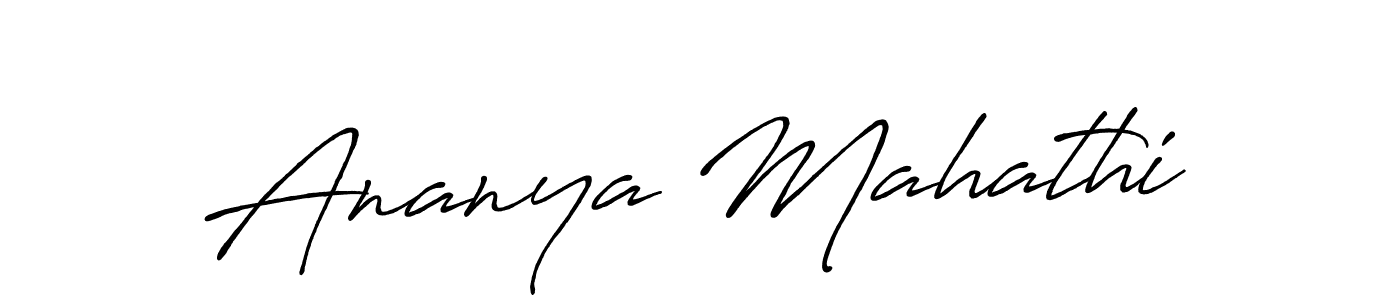 if you are searching for the best signature style for your name Ananya Mahathi. so please give up your signature search. here we have designed multiple signature styles  using Antro_Vectra_Bolder. Ananya Mahathi signature style 7 images and pictures png