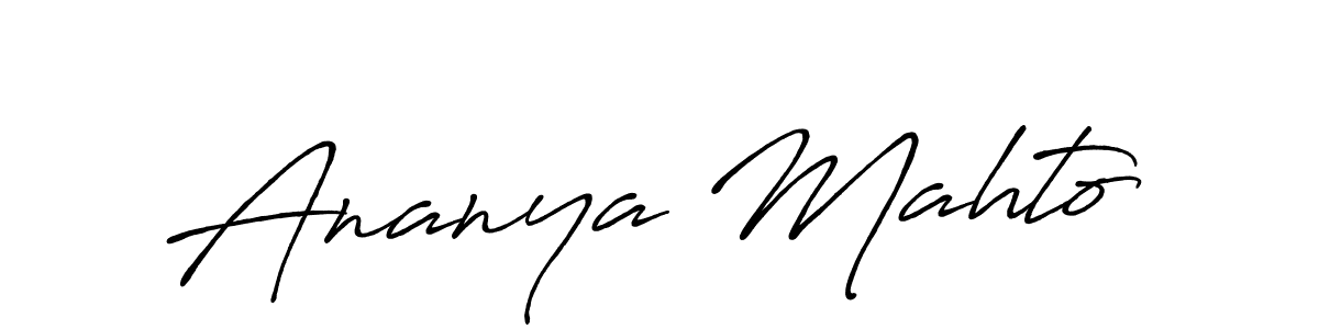 Make a beautiful signature design for name Ananya Mahto. Use this online signature maker to create a handwritten signature for free. Ananya Mahto signature style 7 images and pictures png