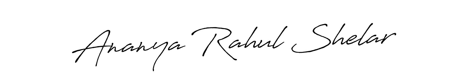 How to make Ananya Rahul Shelar signature? Antro_Vectra_Bolder is a professional autograph style. Create handwritten signature for Ananya Rahul Shelar name. Ananya Rahul Shelar signature style 7 images and pictures png