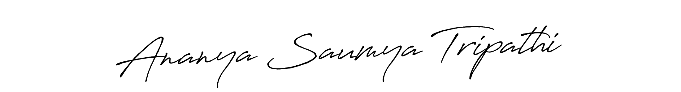 It looks lik you need a new signature style for name Ananya Saumya Tripathi. Design unique handwritten (Antro_Vectra_Bolder) signature with our free signature maker in just a few clicks. Ananya Saumya Tripathi signature style 7 images and pictures png